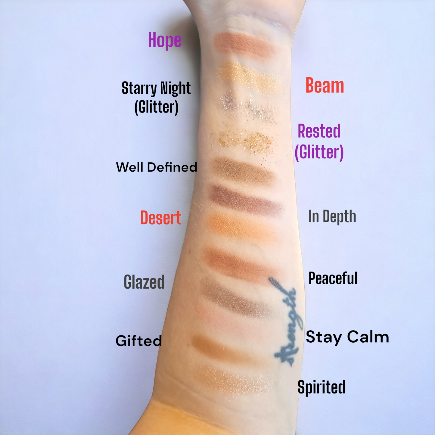 BARE SOUL Eyeshadow Palette (Mattes, Shimmers & Pressed Glitter)