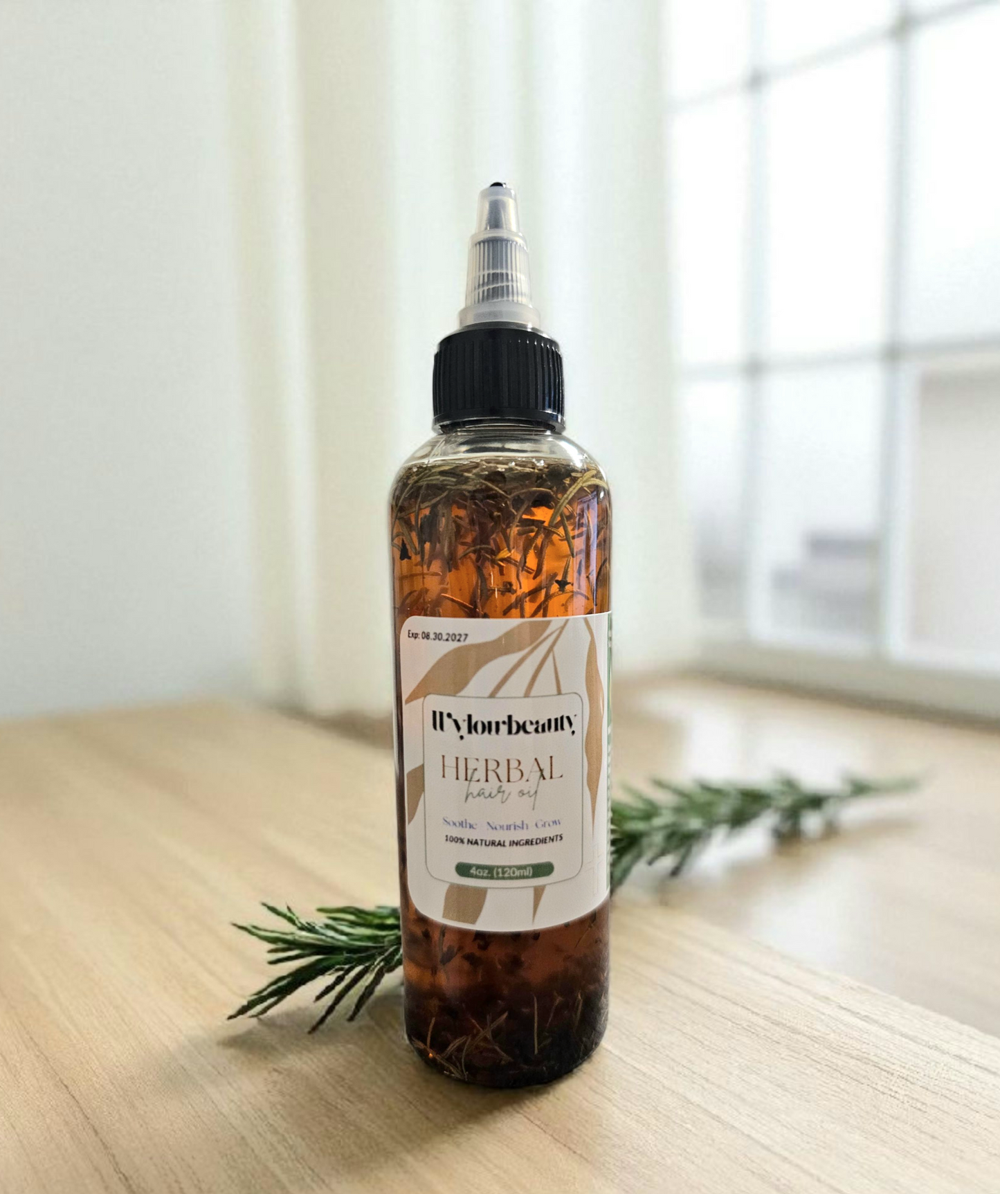 HERBAL HAIR GROWTH OIL (4oz.) *Scalp Health, Reduce Hair Loss & Promote Growth*