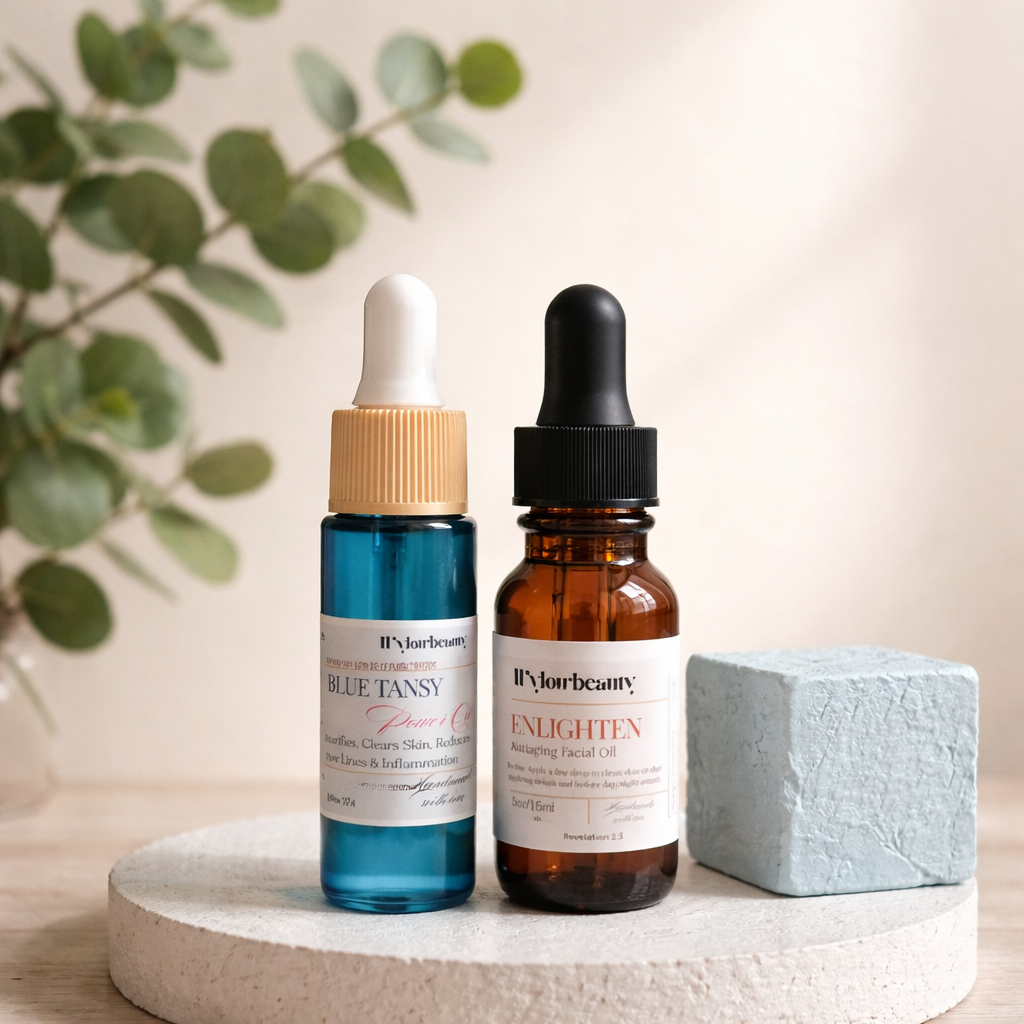 THE POWER OIL DUO SET (Deluxe Blue Tansy & Enlighten Oil) Travel Friendly