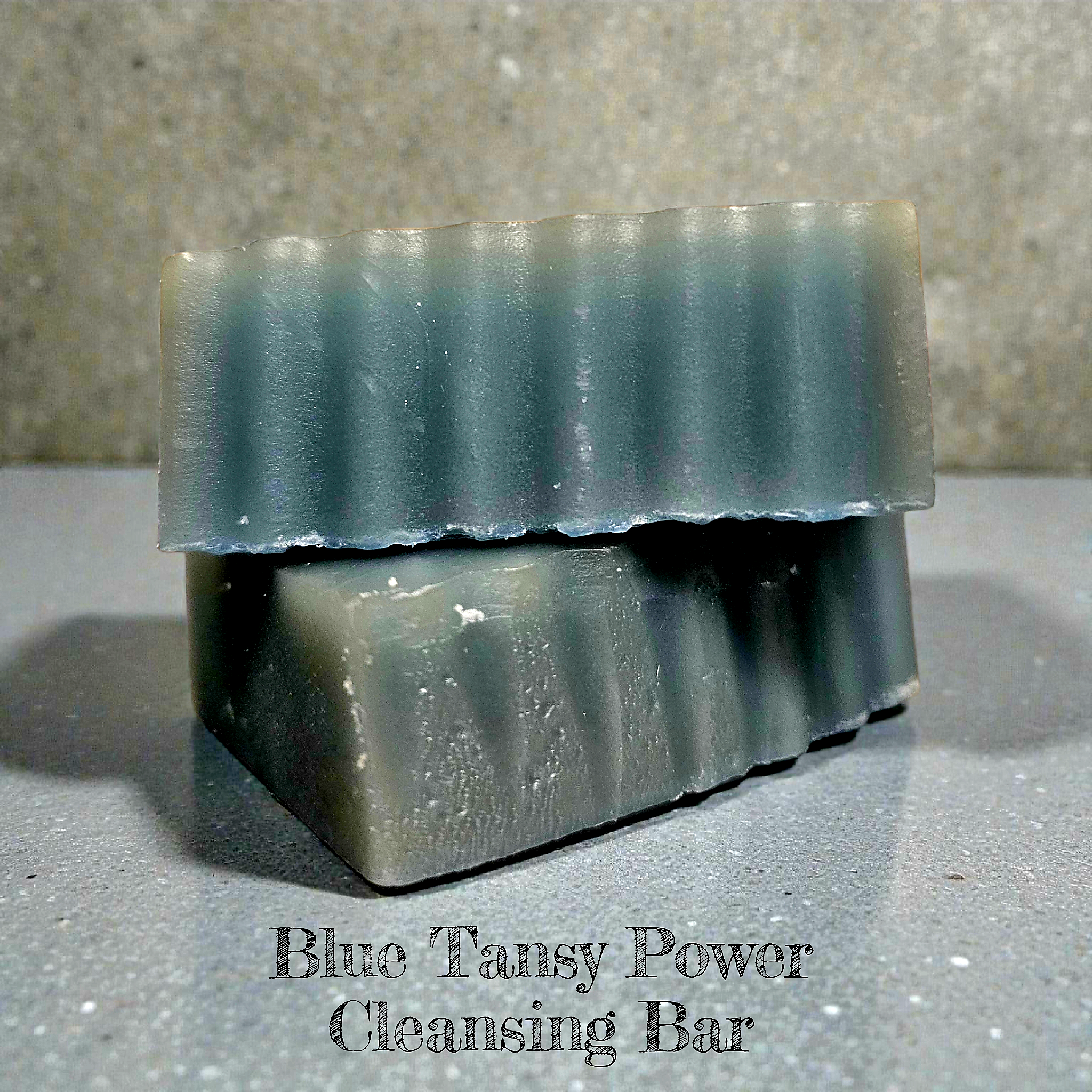 BLUE TANSY POWER FACIAL CLEANSING BAR *Sulfate Free* Pomegranate Oil, Lactic Acid (3.5oz)