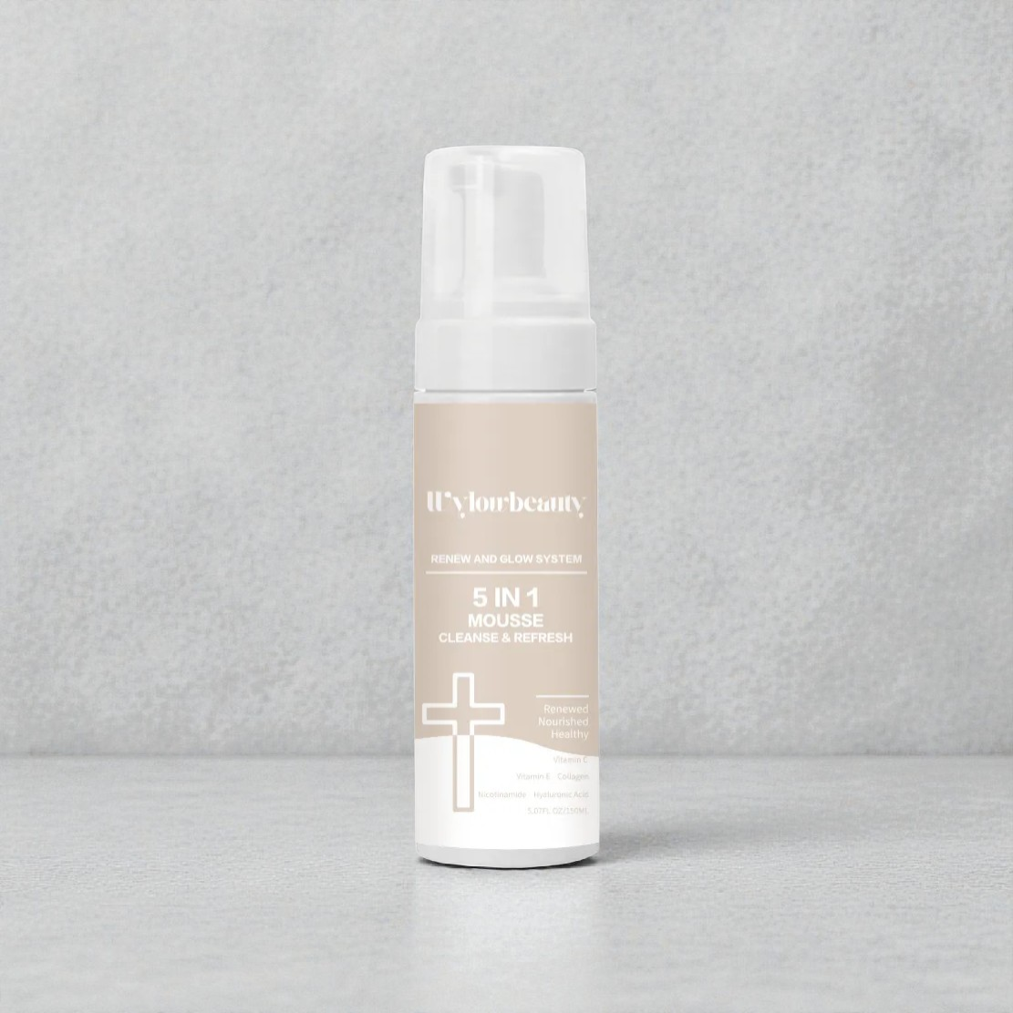 RENEW & GLOW CLEANSING MOUSSE  *Pore Clearing, Antiaging, All Skin Types* (5oz.)