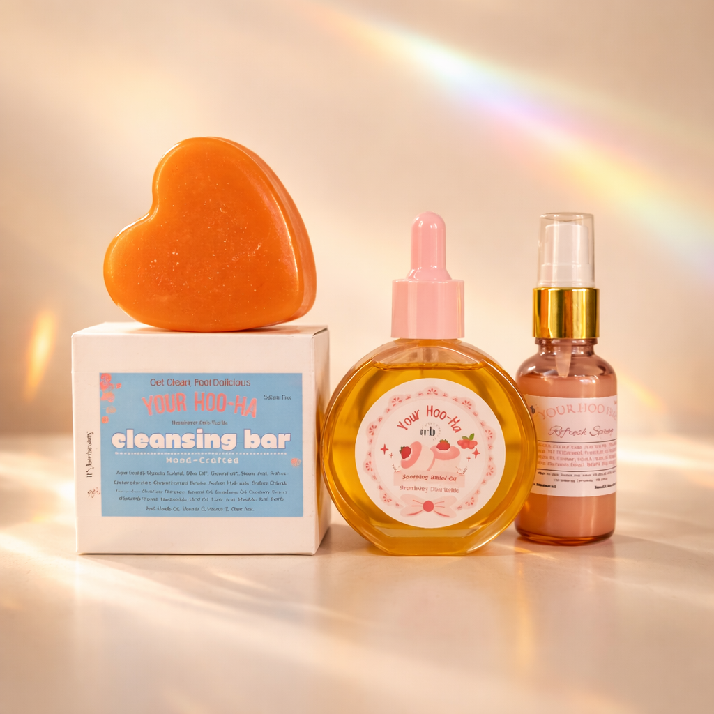 YOUR HOO HA Care Bundle Set (Pick your scent) *Cleanse, Nourish, Soothe, Reduces Odor*