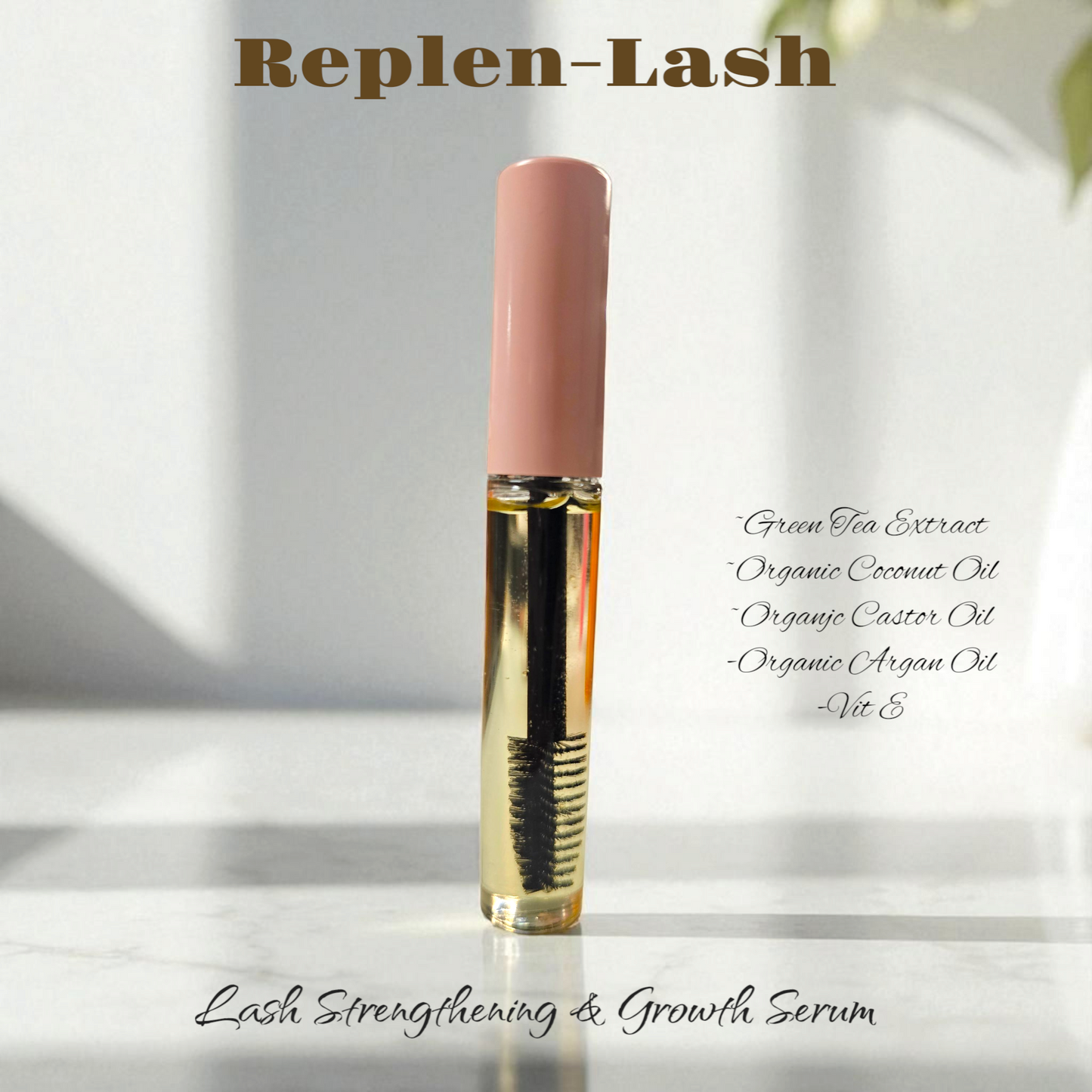 REPLEN-LASH- Lash Strengthening & Growth Serum *Castor Oil, Green Tea Extract*