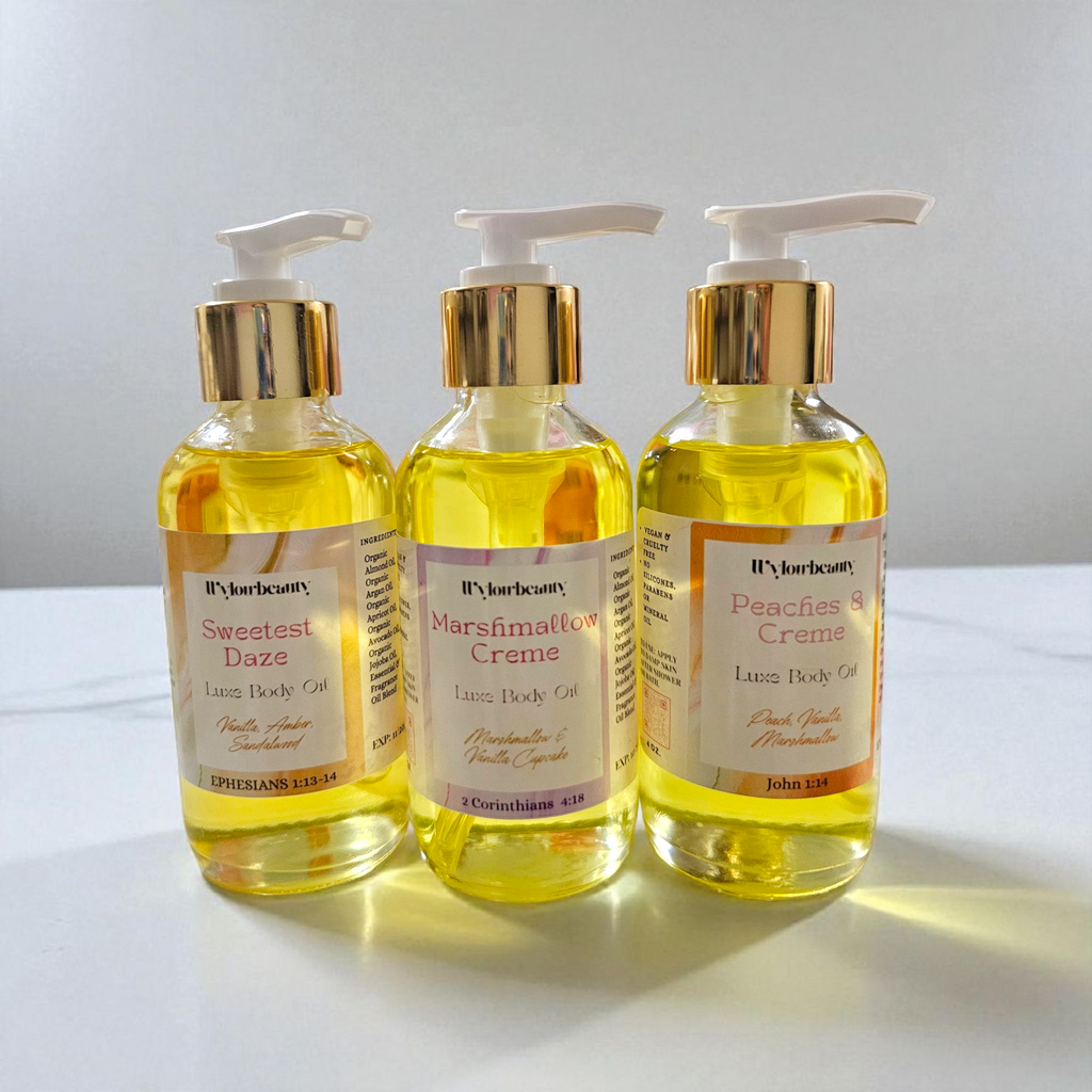 LUXE BODY OILS- Antiaging, Hydrating & Fast Absorbing (4oz. with pump)