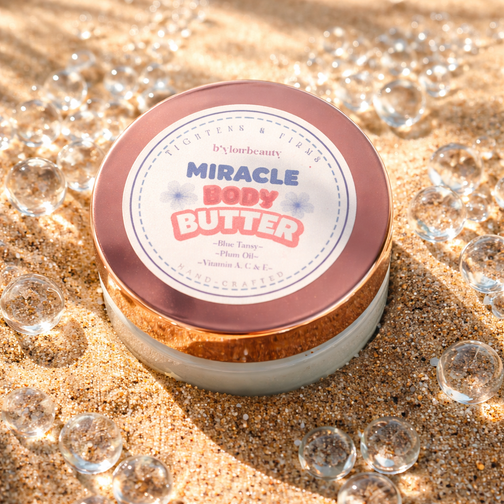 MIRACLE BODY BUTTER with Blue Tansy, Bakuchiol, Plum Oil (Antiaging, Firming and Tightening)