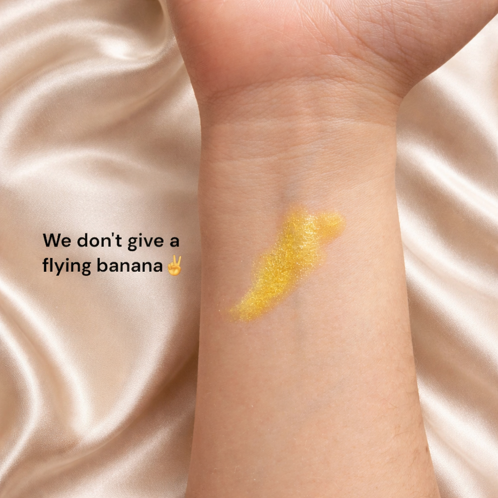I DON'T GIVE A FLYING BANANA High Shine Lip Gloss (Light Yellow with Sparkle)