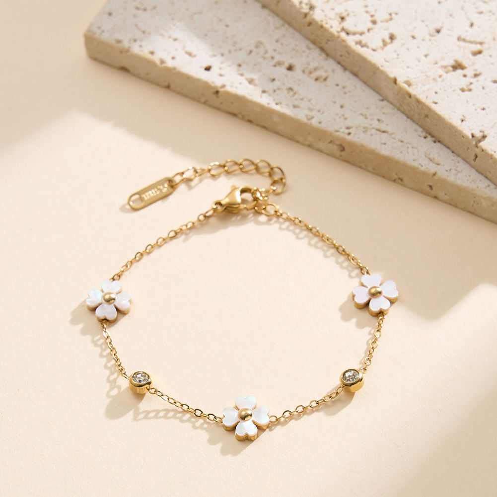 CRYSTAL BLOOM Bracelet in 18k Gold *Water-proof & Tarnish Resistant*
